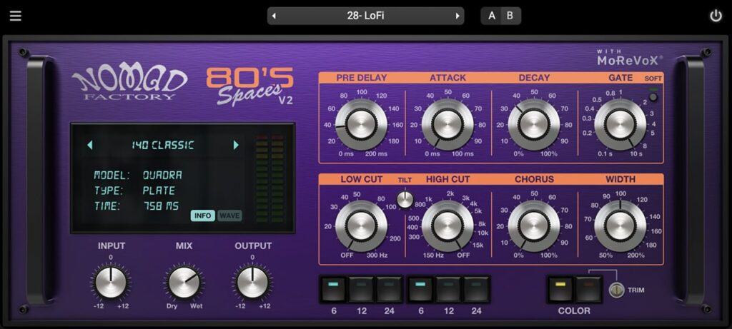 Nomad Factory - 80s Spaces Torrent v2.0.0 VST, VST3, AAX, AU x64 [Win, Mac]