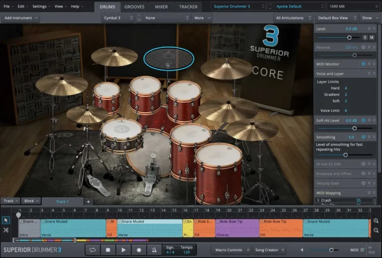 Toontrack - Superior Drummer 3 Torrent v3.4.1 + Sound Library STANDALONE, VSTi, VSTi3, AAX, AU x64 [Win, Mac]