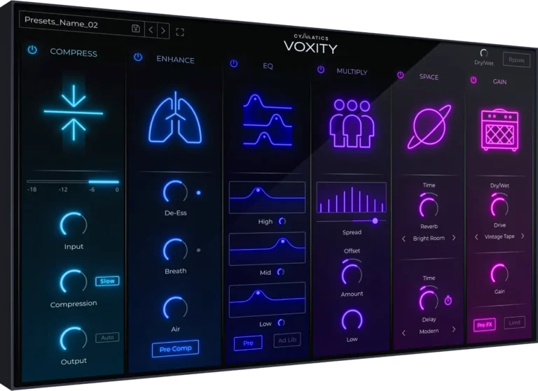Cymatics - Voxity Torrent Vocal Mixing Plugin v1.0.0 VST3, AAX, AU x64 [Win, Mac]