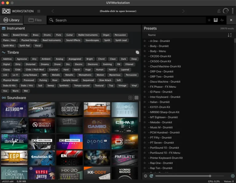 UVI - Workstation Torrent v4.0.3 STANDALONE, VSTi, VSTi3, AAX x64 [Win]