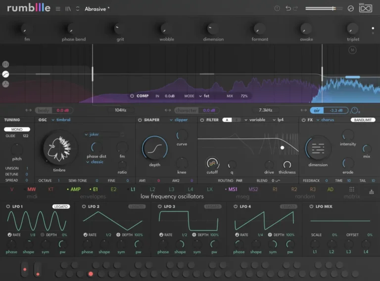 UVI - Rumble Torrent v1.0.0 STANDALONE, VST3, AAX [Win]