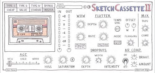 Aberrant DSP - SketchCassette II Torrent v2.1 VST3, AAX, AU [Win, Mac]