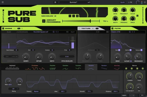 Arturia - Pure SUB Torrent v1.0.0 STANDALONE, VSTi, VSTi3, AAX, AUi x64 [Win, Mac]