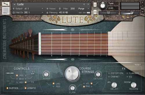 Cinematique Instruments - LUTE v2 Torrent (KONTAKT)