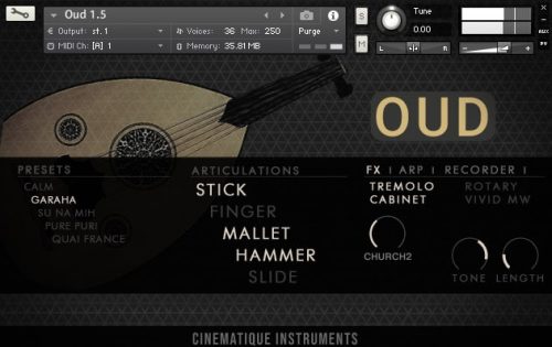 Cinematique Instruments - OUD Torrent v1.5 (KONTAKT)