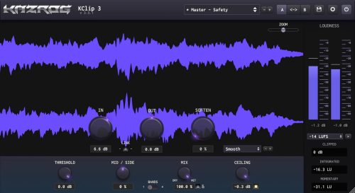 Kazrog - KClip 3 Torrent v3.5.1 VST, VST3, AAX, AU x64 [Win, Mac]