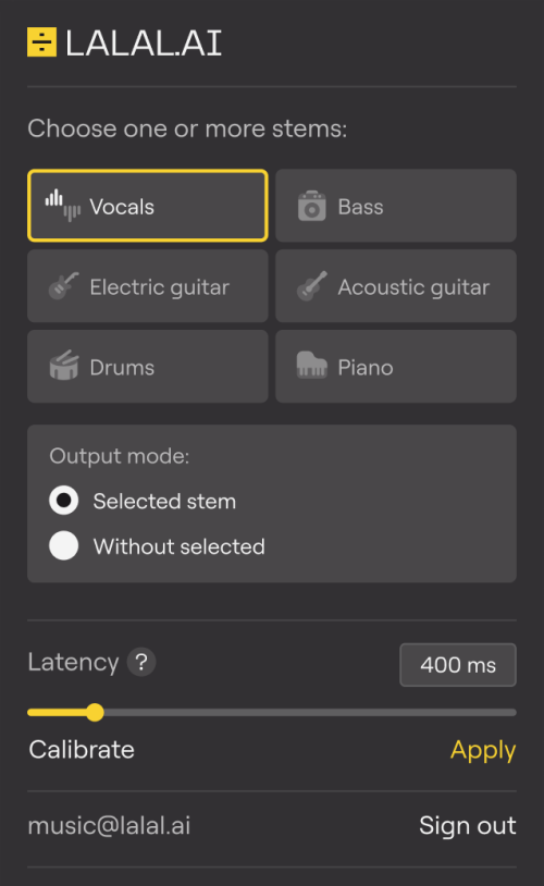 LALAL.AI - Stem Separator Torrent v2.1.0 VST3 x64 [Win]