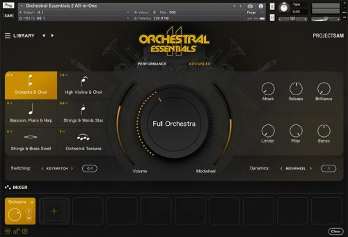 ProjectSAM - Orchestral Essentials 2 Torrent v2.0 (KONTAKT)