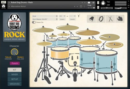 Robot Dog Drums - Rock Torrent v1.0.0 (KONTAKT)