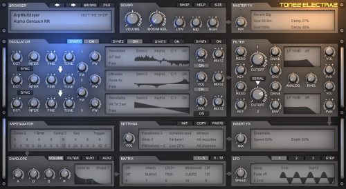 Tone2 - Electra 2 Torrent v2.8.0 STANDALONE, VSTi, AU x64 [Win, Mac]