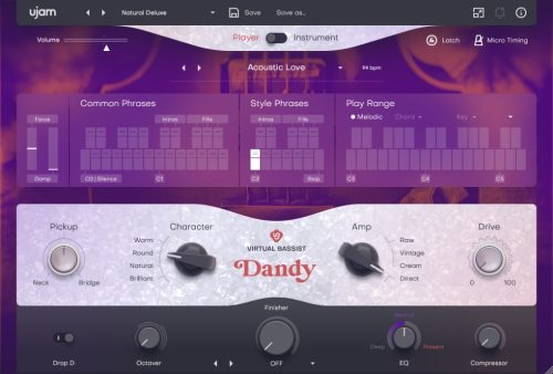 UJAM - Virtual Bassist DANDY Torrent 2.1.1 VSTi, AUi, AAX x64 [Win, Mac]