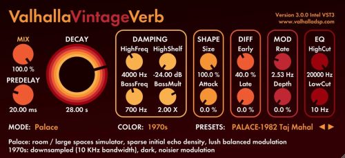 Valhalla DSP - Valhalla VintageVerb Torrent v3.0.0 VST, VST3, AAX, AU x64 [Win, Mac]